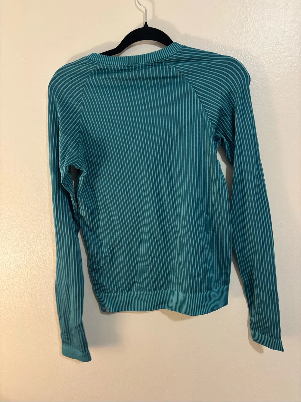 lululemon athletica Teal Ribbed Long Sleeve Crew